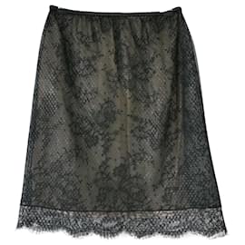 Gucci-Gucci x Tom Ford Spring 1999 Lace skirt-Black