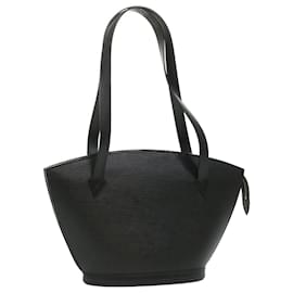 Louis Vuitton-LOUIS VUITTON Epi Saint Jacques Poignees Shoulder Bag Black M52332 LV Auth 36014-Black