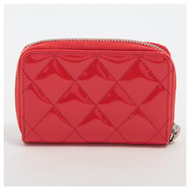 Chanel-Red Patent Leather Chanel Wallet-Red
