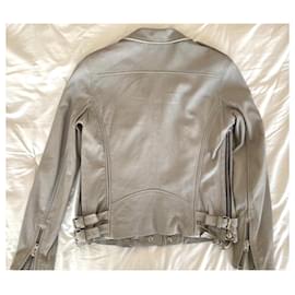 Iro-light gray iro biker jacket-Grey