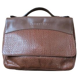 Sac à main Courreges en cuir caramel Caramel
