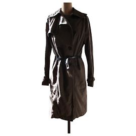Comptoir Des Cotonniers Gabardina con solapa, Topo, taille 40. Beige