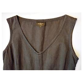 Calvin Klein-CALVIN KLEIN TS DRESS-Khaki