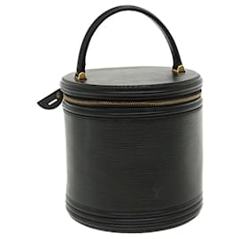 Louis Vuitton-LOUIS VUITTON Epi Cannes Hand Bag Black M48032 LV Auth 36149-Black