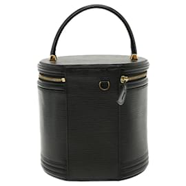 Louis Vuitton-LOUIS VUITTON Epi Cannes Hand Bag Black M48032 LV Auth 36149-Black