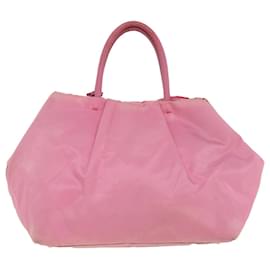 Prada-PRADA Hand Bag Nylon Pink Auth bs3964-Pink