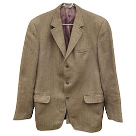 Autre Marque-chaqueta vintage de tweed talla S-Castaño