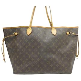 Louis Vuitton-SAC A MAIN CABAS LOUIS VUITTON NEVERFULL GM M40157 TOILE MONOGRAM HAND BAG-Marron