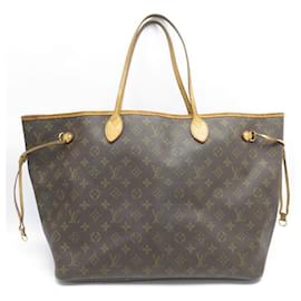 Louis Vuitton-SAC A MAIN CABAS LOUIS VUITTON NEVERFULL GM M40157 TOILE MONOGRAM HAND BAG-Marron