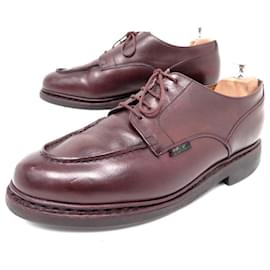Paraboot-CHAMBORD PARABOOT SHOES 9.5F 43.5 BROWN LEATHER DERBY SHOES-Brown