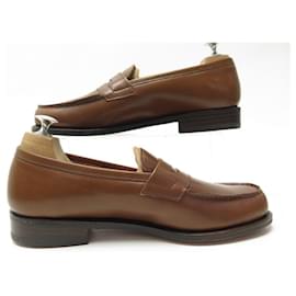 Paraboot-NINE PARABOOT MOCCASIN SHOES 7.5K 41.5 Colmar 190301 BROWN LEATHER SHOE-Brown