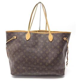 Louis Vuitton-SAC A MAIN CABAS LOUIS VUITTON NEVERFULL GM M40157 EN TOILE MONOGRAM BAG-Marron