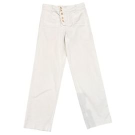 See by Chloé Jeans weiß gerader Schnitt Weiß