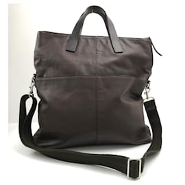 Coach-Leather Two-Way Bag 70493-Brown
