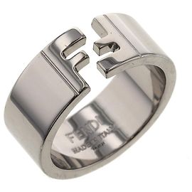 Fendi FF Motif Ring Silvery