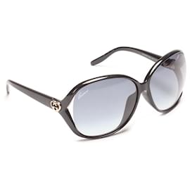 Gucci-Gafas de sol redondas de gran tamaño-Negro