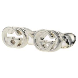 Gucci Interlocking G Silver Cufflinks Silvery