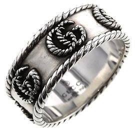 Gucci anello a catena G Marmont foderato Argento