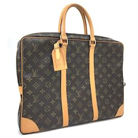 Louis Vuitton-Monogram Porte-Documents Voyage M53361-Marron