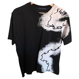 Louis Vuitton Black Cotton Tee Black