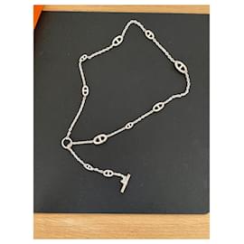 Hermès-Farandole necklace 80 cm-Silvery