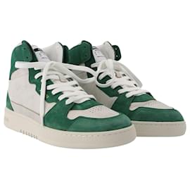 Autre Marque-Dice Hi Sneakers - Axel Arigato - White/Green Kale - Leather-Green