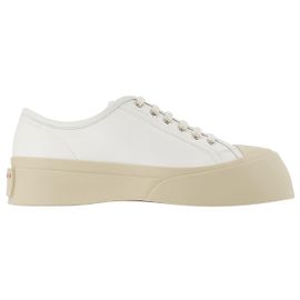 Baskets à lacets Pablo - Marni - Blanc - Cuir Blanc