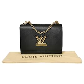 Louis Vuitton-Louis Vuitton Twist MM Black Epi Gold-Black