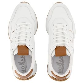H601 Tênis - Hogan - Branco - Couro Branco