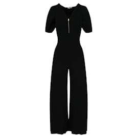 Stella Mc Cartney-Stella McCartney Knit Short Sleeve Jumpsuit-Black