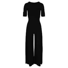 Stella Mc Cartney-Stella McCartney Knit Short Sleeve Jumpsuit-Black