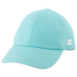 Courreges Classic Cotton Shell  Hat - Courrèges - Blue - Cotton Blue
