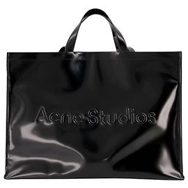 Borsa Tote Logo Ew - Acne Studios - Nera - Cotone Altro