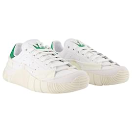 Adidas-Scuba Stan Craig Green Sneakers aus weißem Leder-Weiß
