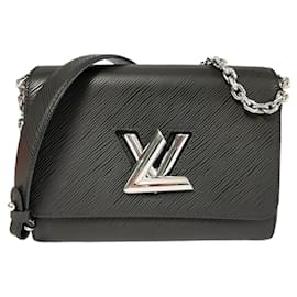 Louis Vuitton-Louis Vuitton Twist MM Black Epi Silver-Black