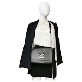 Louis Vuitton-Louis Vuitton Twist MM Black Epi Silver-Black