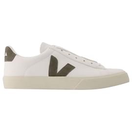 Veja-Campo Sneakers - Veja - Weiß/Khaki - Leder-Weiß