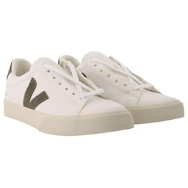 Veja-Campo Sneakers - Veja - Blanco/Caqui - Cuero-Blanco