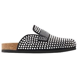 JW Anderson Mocasines Crystal - J.W. Anderson - Negro - Cuero Negro