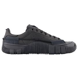 Adidas Scuba Baskets Stan Craig Vertes en Cuir Noir Noir