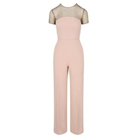 Stella Mc Cartney-Stella McCartney Crystal-Embellished Short Sleeve Jumpsuit-Pink