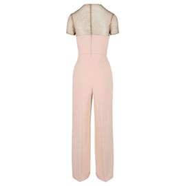 Stella Mc Cartney-Stella McCartney Crystal-Embellished Short Sleeve Jumpsuit-Pink