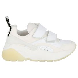 Stella Mc Cartney Stella McCartney Eclypse Turnschuhe mit Klettverschluss Weiß