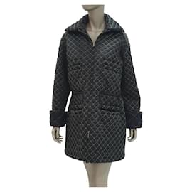 Chanel-Chanel Quilted Puffer Coat Sz.36-Black