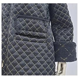 Chanel-Chanel Quilted Puffer Coat Sz.36-Black