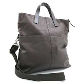 Coach-Coach Leather Two-Way Bag-Brown