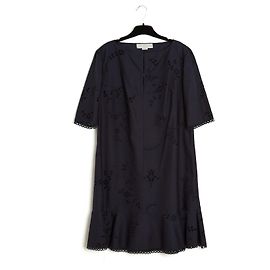 Stella Mc Cartney RENDA DE ALGODÃO MARINHO EM38 Azul marinho