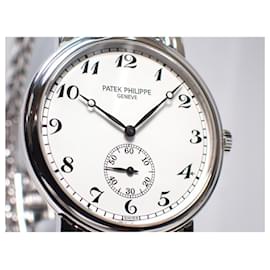 Patek Philippe-Officiers PATEK PHILIPPE Calatoraba 18Cadran blanc AR KWG 18KWG Hommes-Blanc