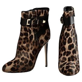 Le Silla-Ankle Boots-Leopard print