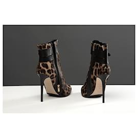 Le Silla-botas de tornozelo-Estampa de leopardo